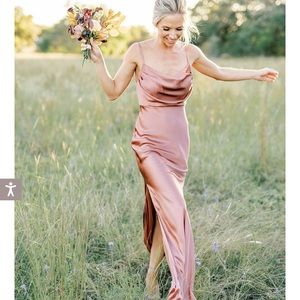 NEVER WORN Revelry Bridesmaid Dress in Desert Rose
